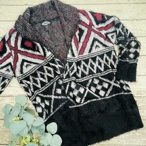 Oliver Aztec Open Front Cardigan